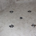 White tile floor